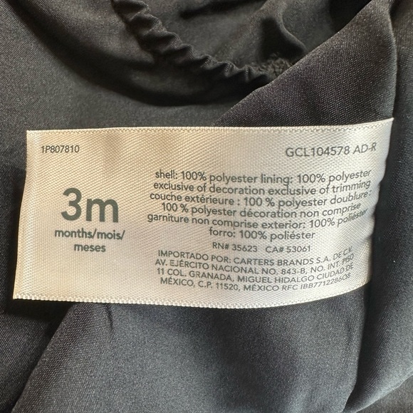 Carters Baby Girl Leopard Print 2 Piece Dress Set NWT Size 3 Months - Picture 6 of 10